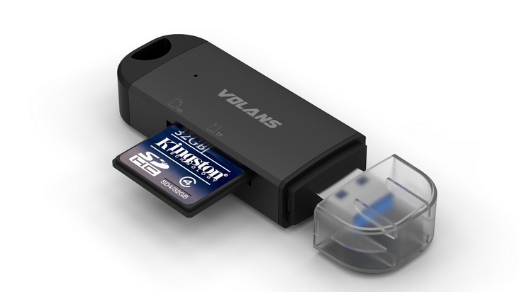 Volans USB3.0 Card Reader - Aluminium (VL-CR03)